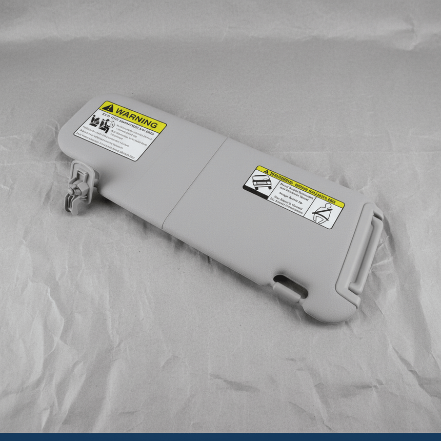 2007-2008 Mazda CX-7 Driver Side Sun Visor Gray Sunroof Eqpd OEM
