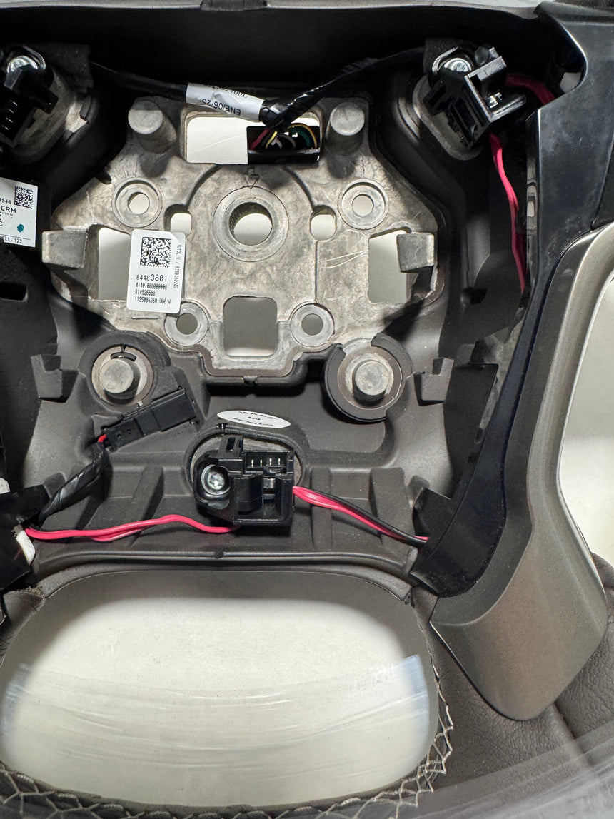 2015-2019 Silverado Sierra 2500 3500 Cocoa Leather Steering Wheel Heated For Crash Alert Equipped