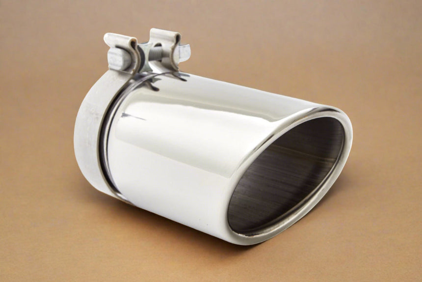 2015-2020 Silverado Sierra Tahoe RPO L92 Exhaust Tail Pipe Tip Angle Cut No Logo OEM