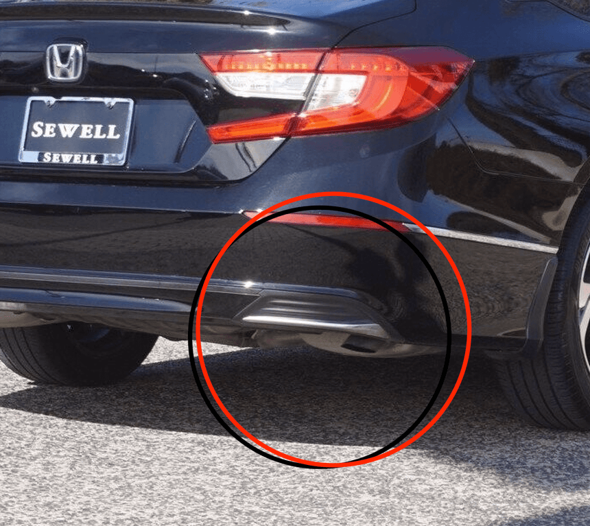 2018-2021 Honda Accord EX Passenger Side Rear Bumper Corner Garnish Trim Cover