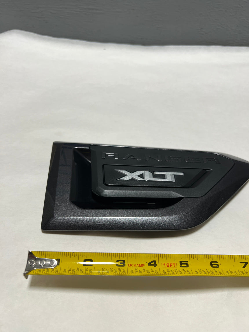 2019-2023 Ford Ranger Passenger Side XLT Fender Nameplate Magnetic Gray