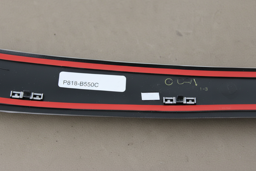 2019-2025 Ram 1500 DT Driver Door B Pillar Applique Molding Gloss Black
