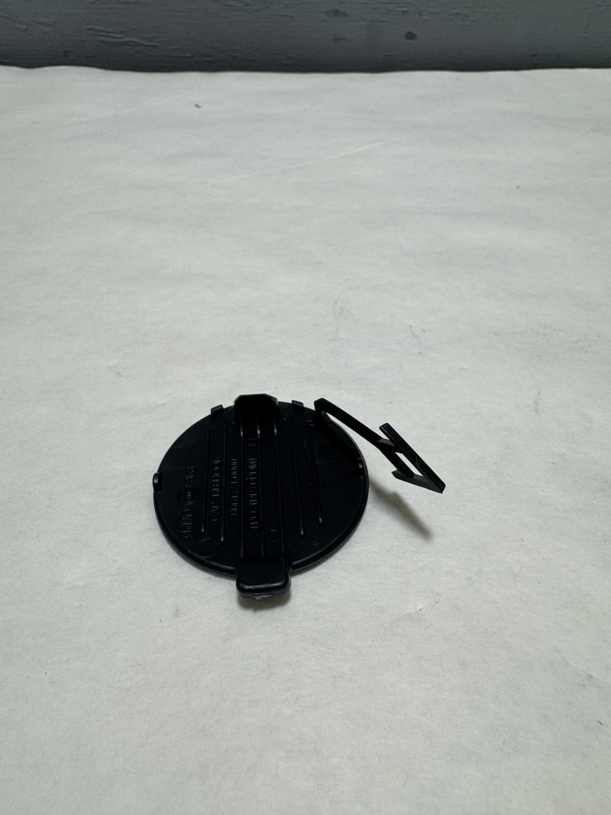 2020-2022 Kia Soul Rear Tow Hook Eye Cap Cover Textured Unpainted Black OEM