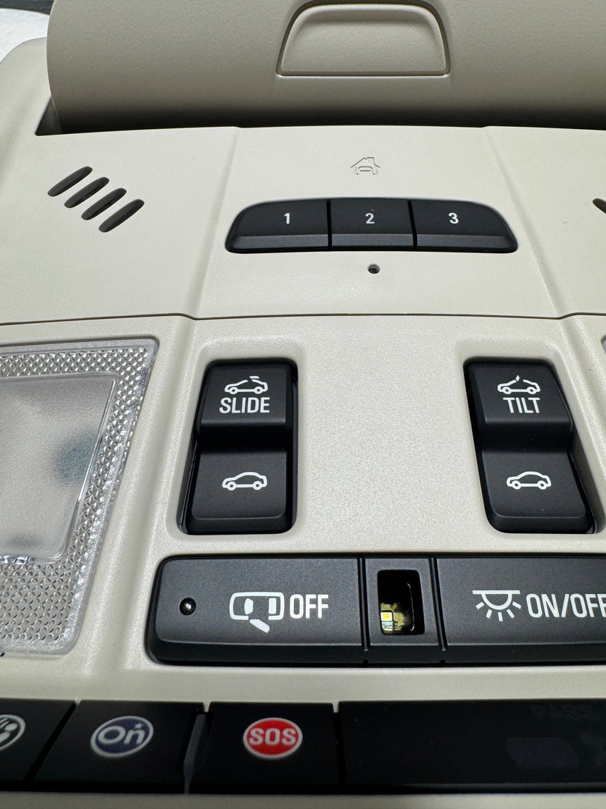 2020-2023 GMC Acadia Beige Overhead Console For Sunroof Equipped OEM