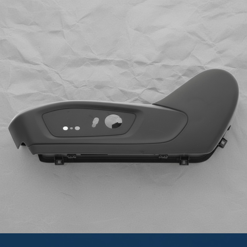 2021-2023 Ford Explorer Driver Seat Side Cover Shield Housing For 10 Way Power Seats - Black