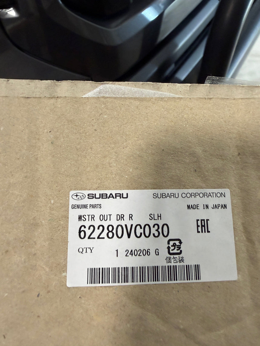 2022-2024 Subaru WRX Driver Front Door Outer Window Weatherstrip 61280VC030
