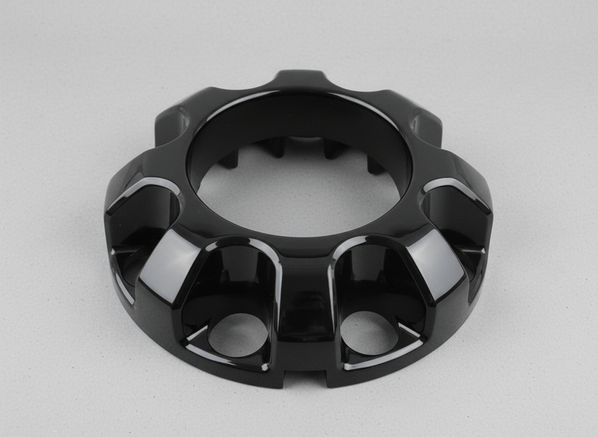 2023-2025 Ford F-250 F-350 Super Duty Gloss Black Front Center Wheel Cover Hub Cap (1) Genuine OEM