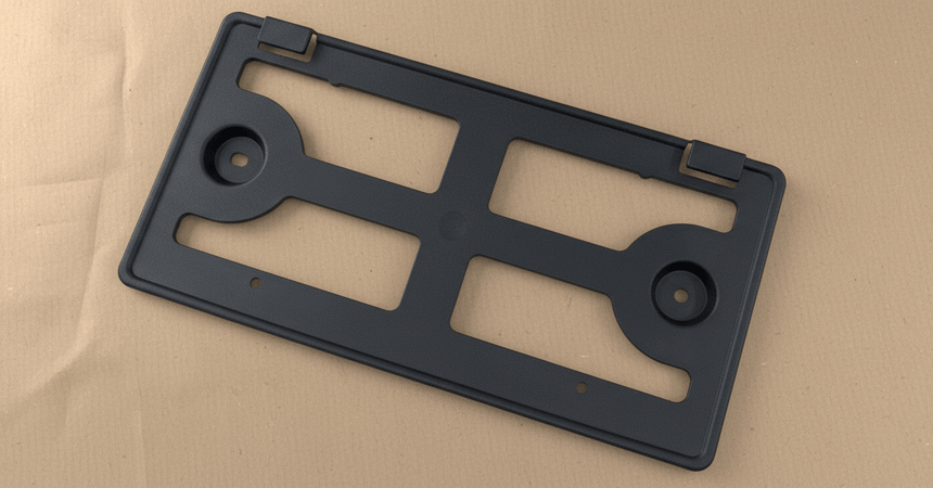 2024 Ford Mustang Front License Plate Bracket Mounting Kit Black OEM