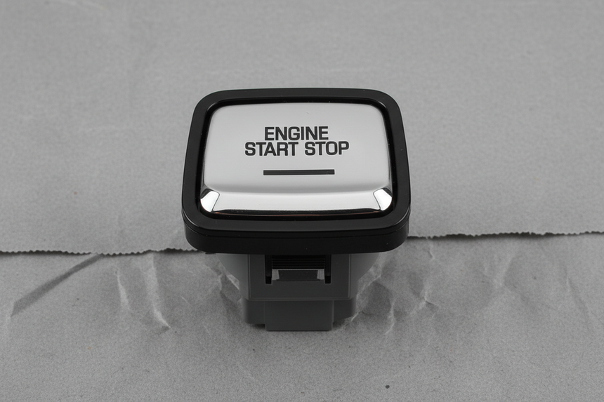2016-2024 Camaro Silver Ignition Start/Stop Switch with Piano Black Bezel OEM