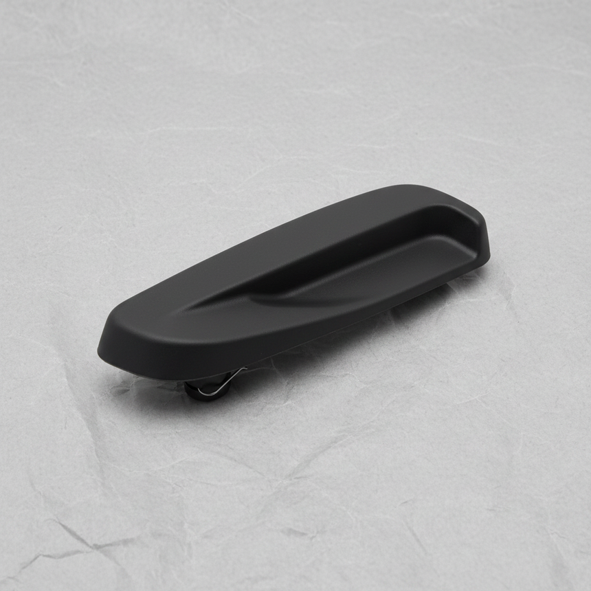 Full view on light grey wrinkled kraft paper background