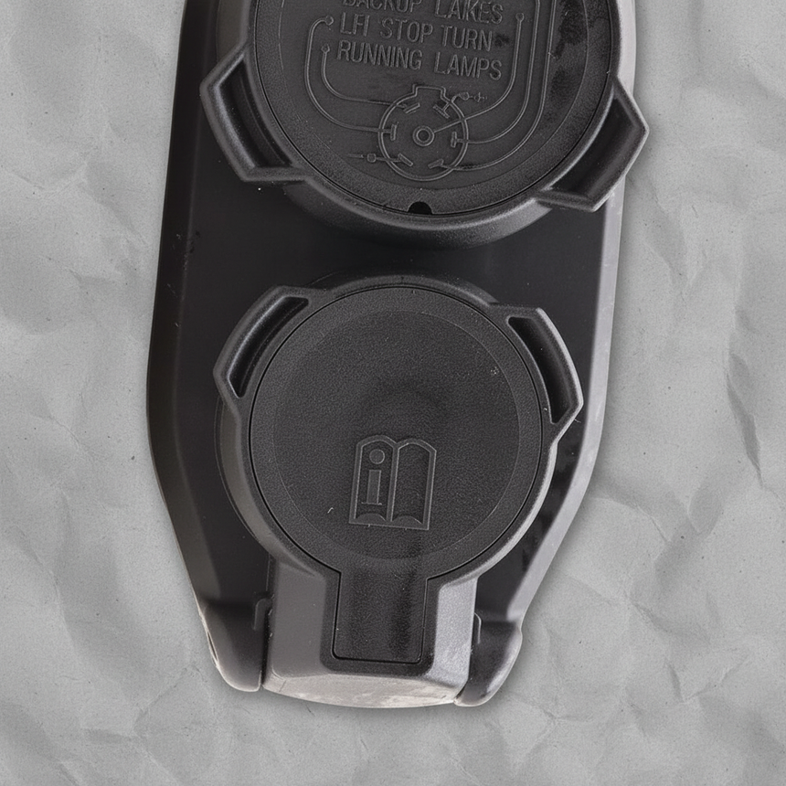 2018-2025 Ford F-150 Lightning F-350 Genuine OEM 7-Way Trailer Camera TPMS Plug - Bottom Detail