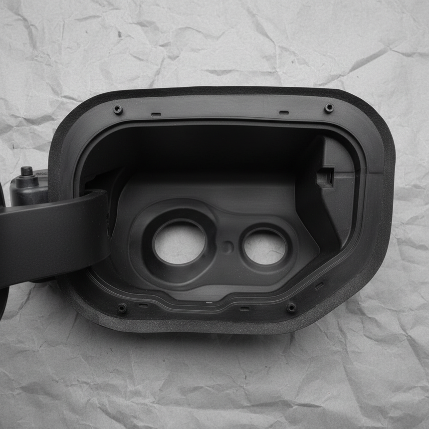 Ford OEM Fuel Filler Door Pocket 3.0L Powerstroke Diesel - Middle Detail 1