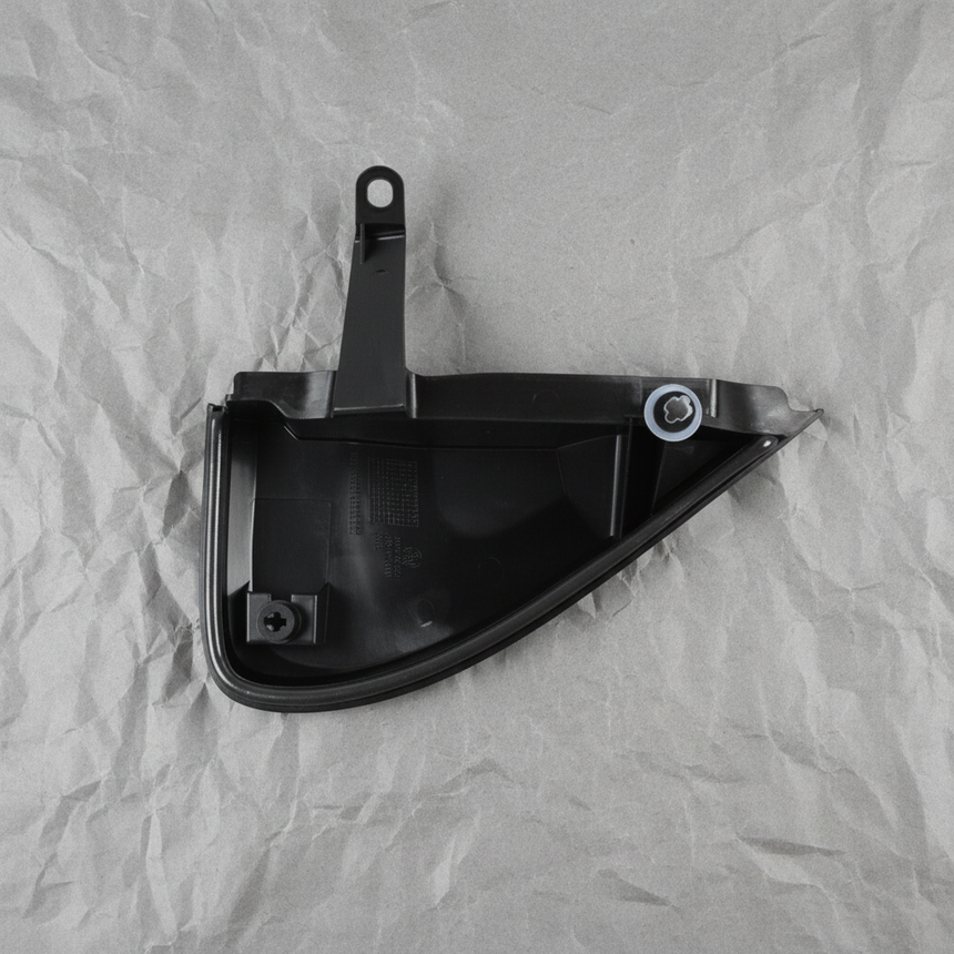 OEM Passenger Side Outside Mirror Front Cover With Extended Mirrors - Full View 2
