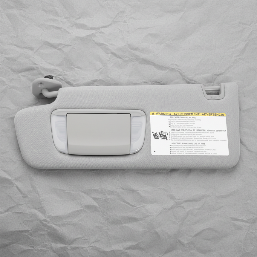 2014-2021 Toyota Tundra CrewMax Sunroof 4WD Gray Sun Visor Genuine OEM - Detail