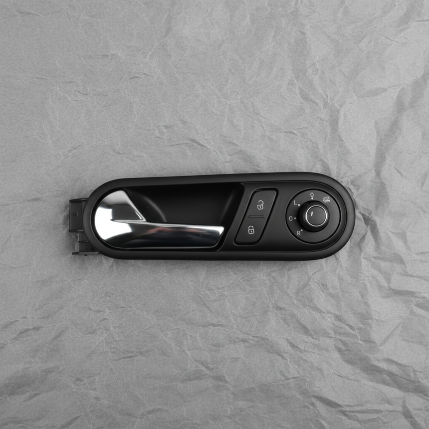2016-2019 Volkswagen Beetle Convertible OEM Interior Door Handle Chrome - Full View