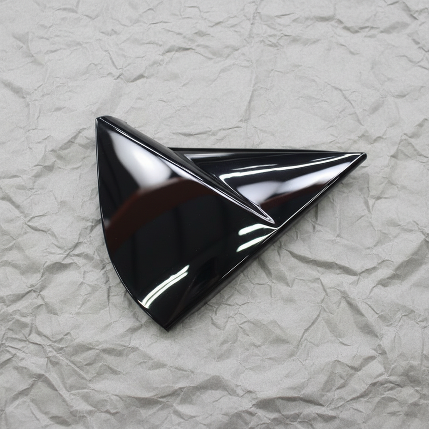 2021-2025 Nissan Rogue OEM Front Passenger Door Outer Corner Cover Super Black - Full View 1