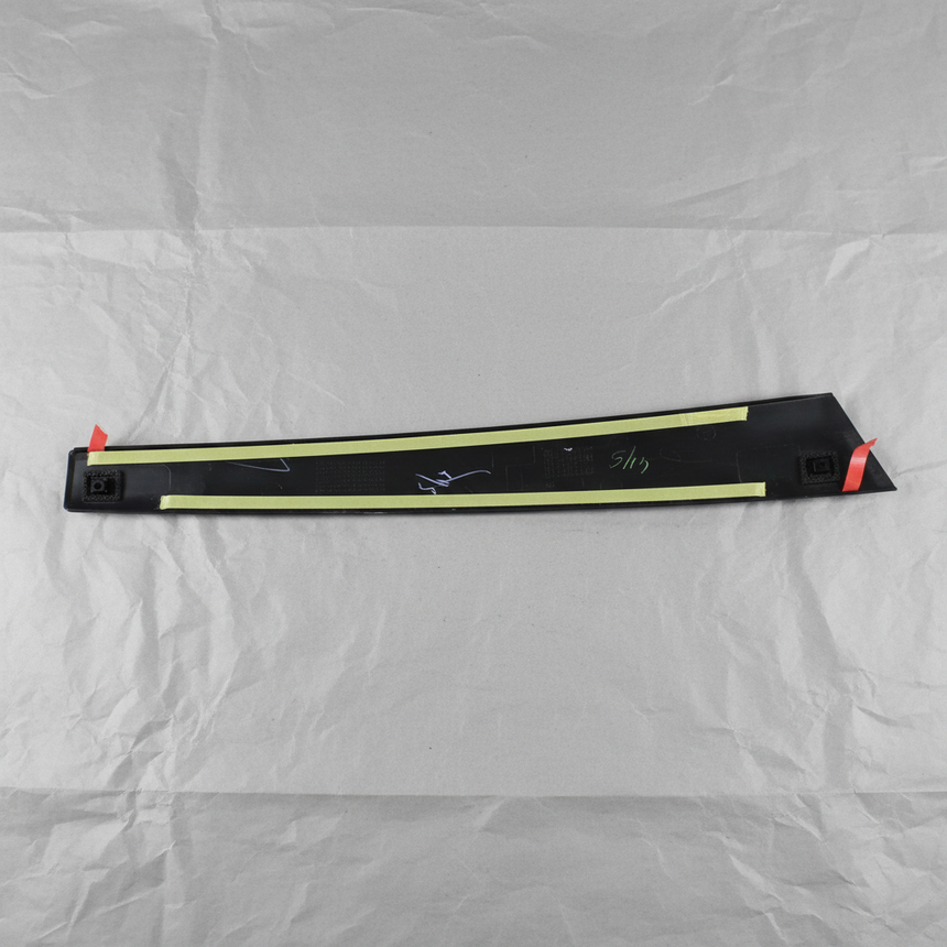 Genuine Nissan OEM Driver Side Front Door Pillar Applique Molding - Full View 2