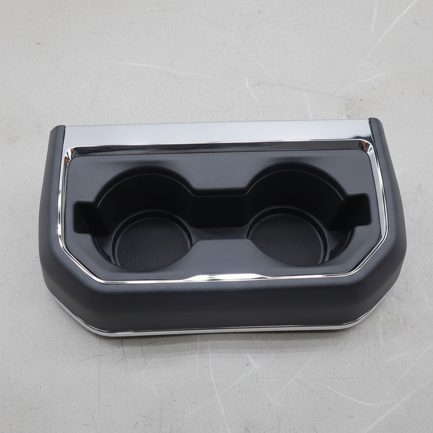 Ford Super Duty OEM Center Console Rear Cup Holder Insert - Bottom Detail