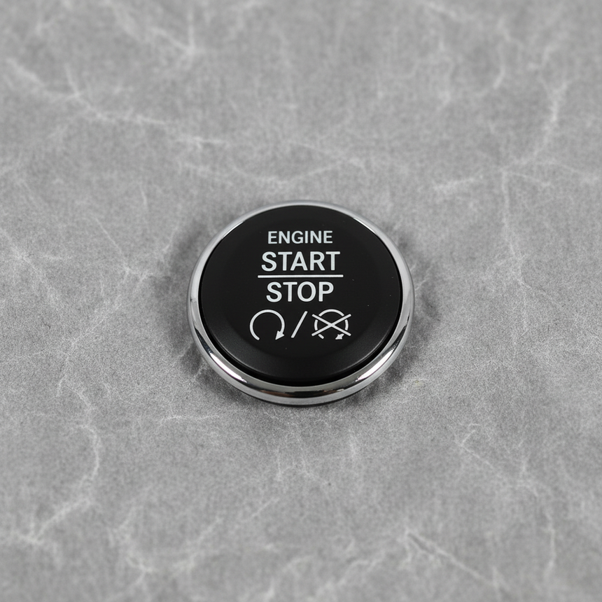Macro Crop Top - Engine Start Stop Button