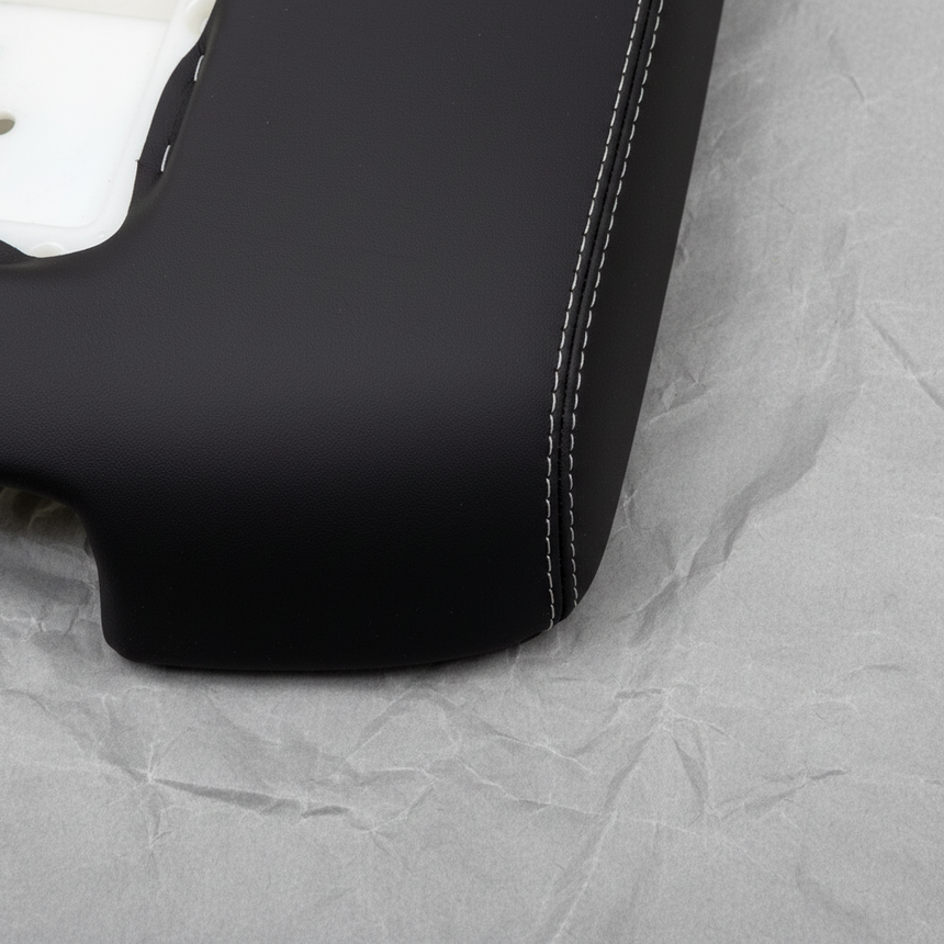 OEM Center Console Lid Armrest Jet Black - Macro Bottom 1