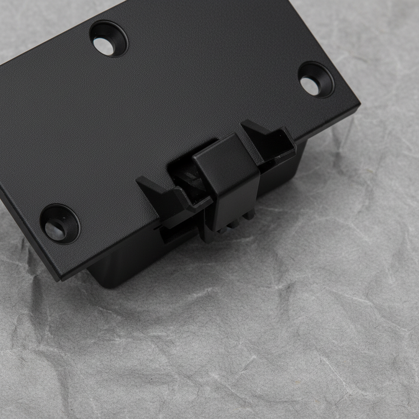 Ram Lower Armrest Lid Latch OEM - Mechanism Detail