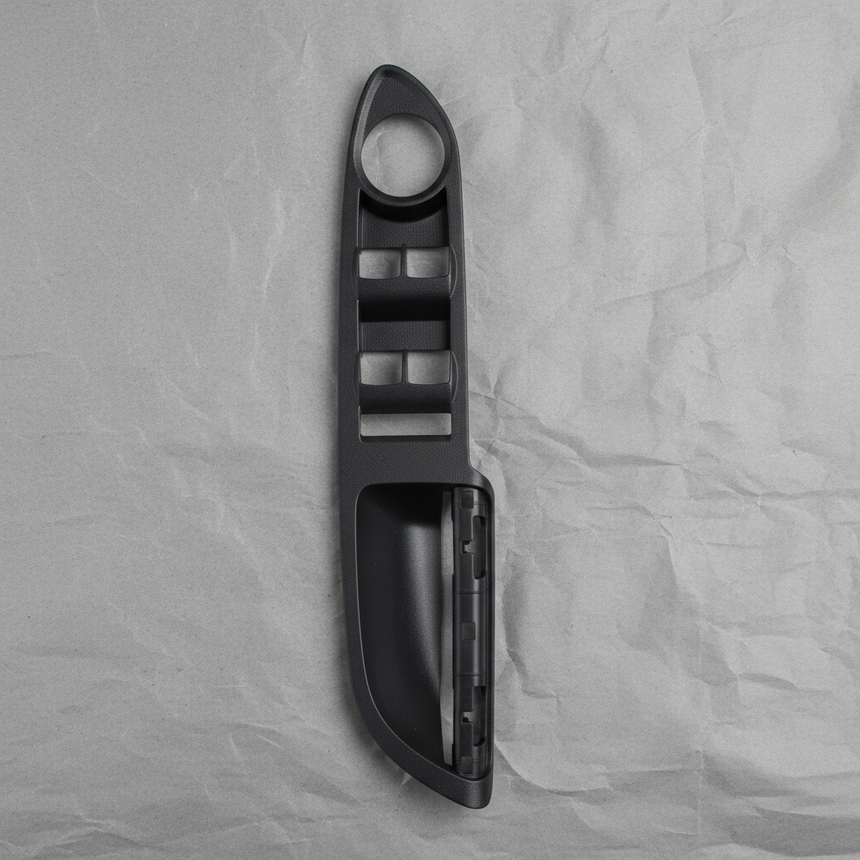 2013-2019 Ford Escape C-Max Driver Side Window Switch Bezel Charcoal OEM - Full View