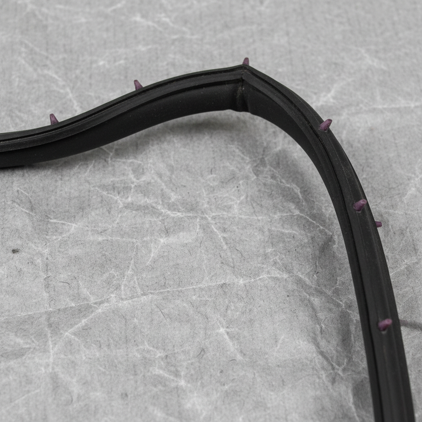 2021-2026 Jeep Grand Cherokee OEM Driver Side Front Door Weatherstrip - Top Detail