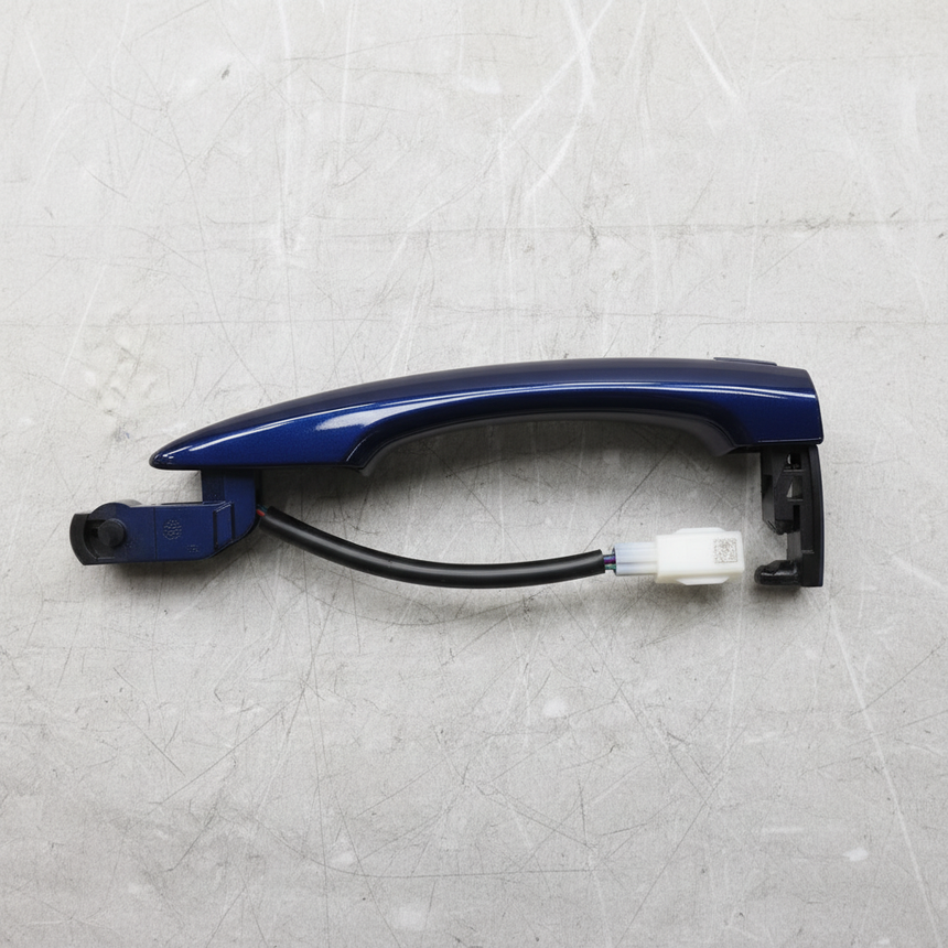 Nissan OEM Passenger Side Front Exterior Door Handle Deep Blue - Full View 1