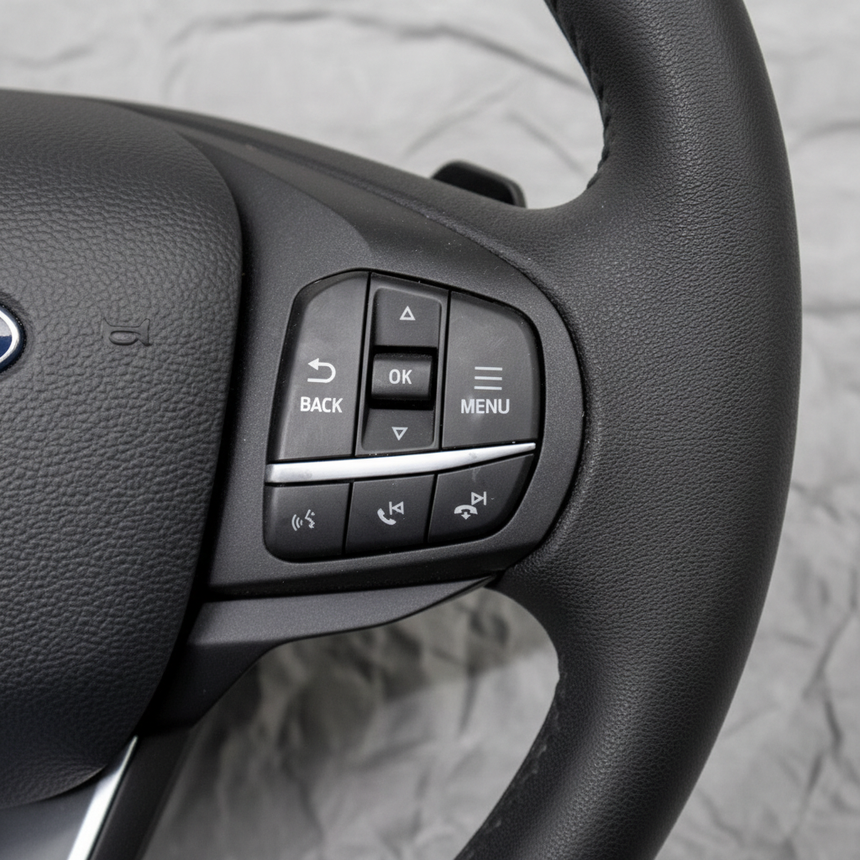 2020-2021 Ford Explorer Steering Wheel Genuine OEM - Macro Detail 2