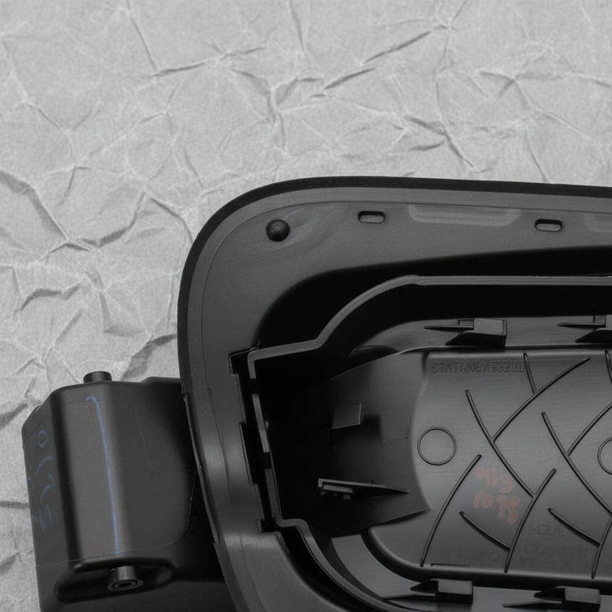 2018-2024 Volkswagen Tiguan Genuine OEM Fuel Filler Pocket Door - Top Detail