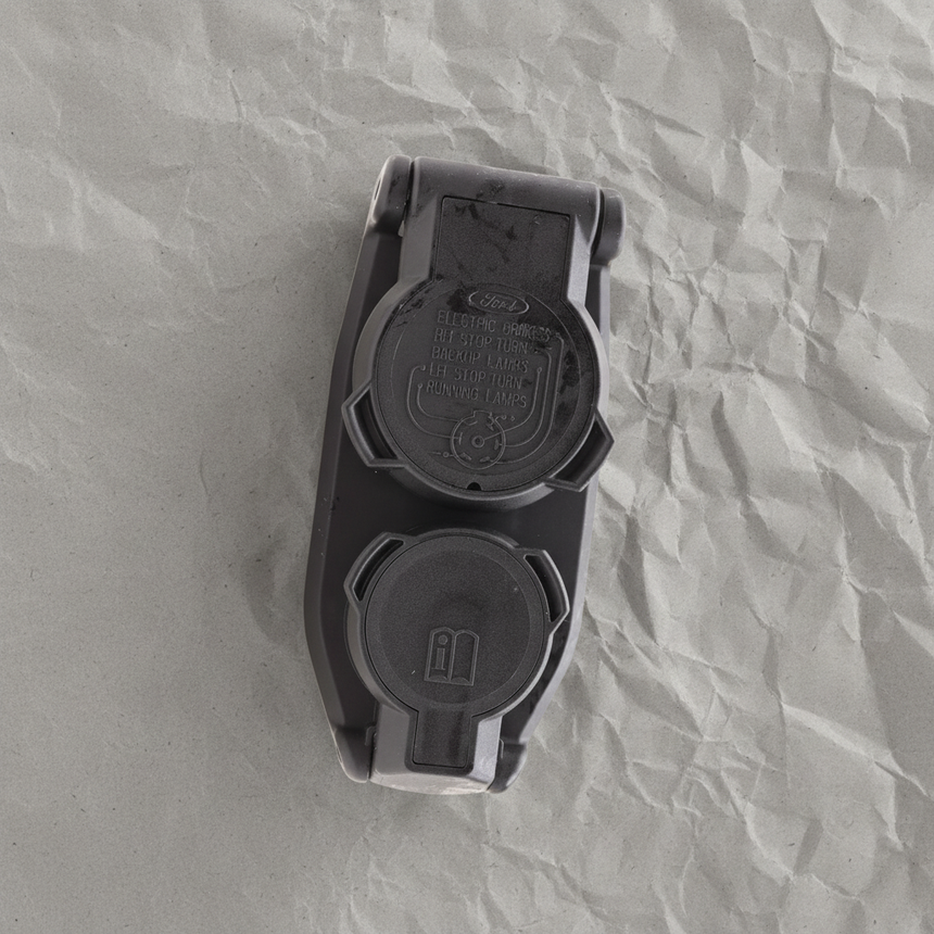 2018-2025 Ford F-150 Lightning F-350 Genuine OEM 7-Way Trailer Camera TPMS Plug - Full View