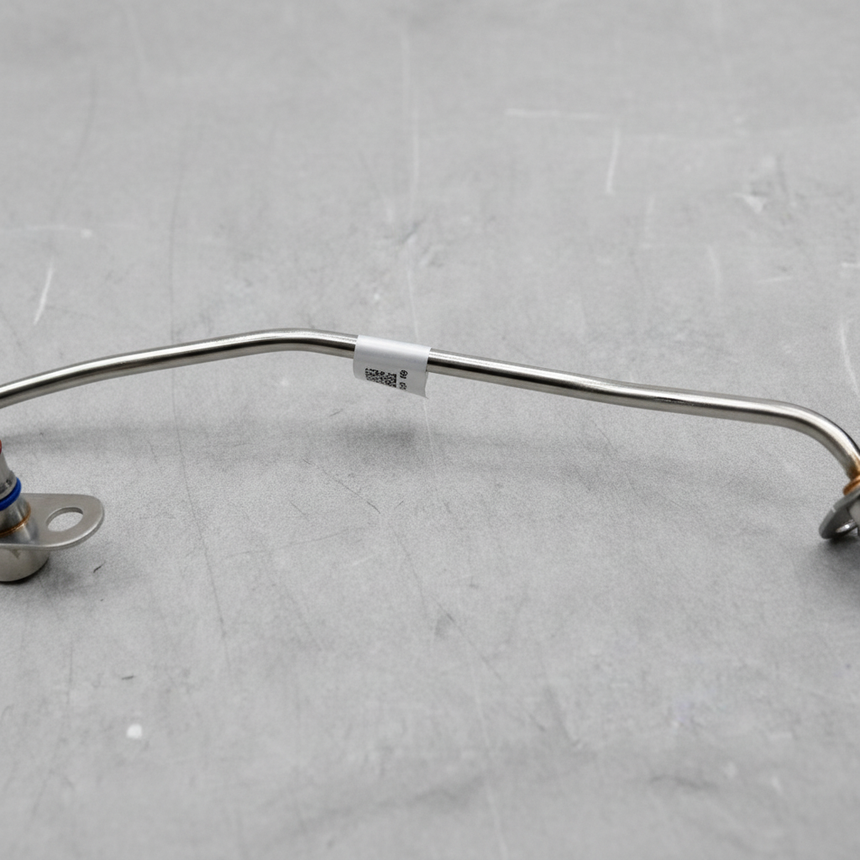 2020-2024 Ford Explorer Aviator Turbocharger Oil Feed Line Passenger OEM - Macro Crop