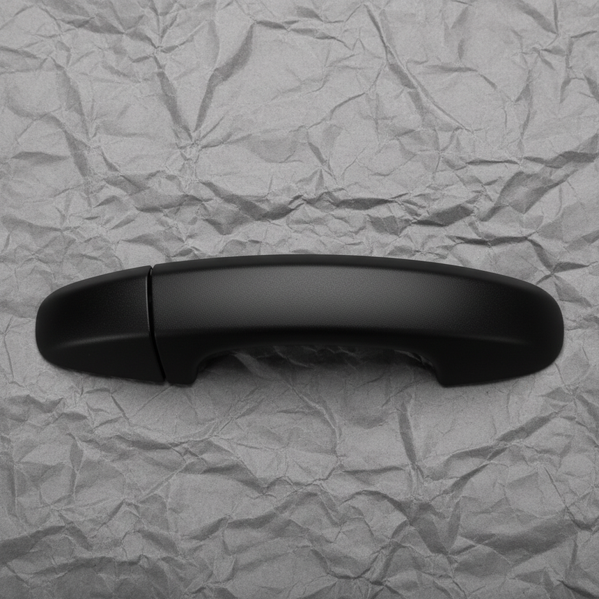 Macro Crop Middle - Black Sliding Door Handle