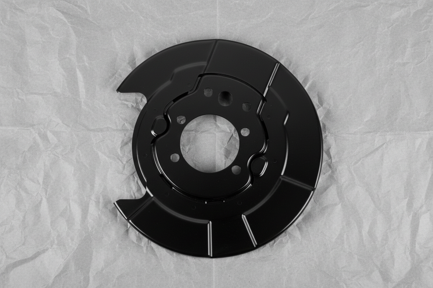 2015-2024 Nissan Murano Pathfinder Driver Side Brake Splash Shield - Full View