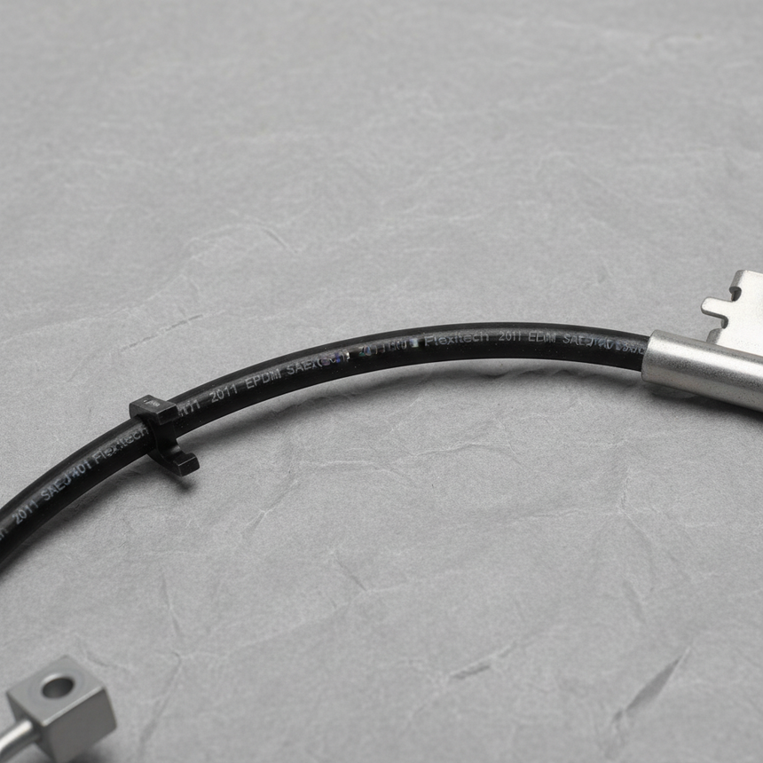2018-2026 Jeep Wrangler JL Gladiator Driver Front Brake Hose OEM - Middle Detail