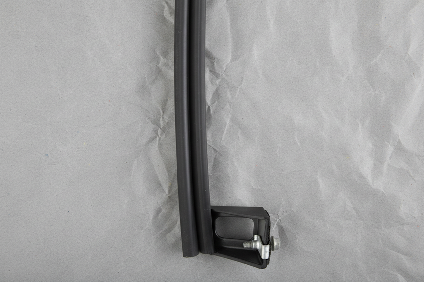Passenger Side Rear Window Channel Retainer - Bottom Section Detail
