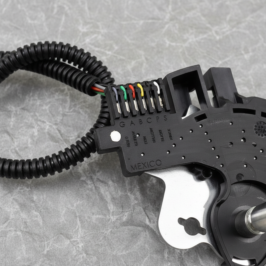 Auto Trans Manual Shaft Detent Lever - Top Detail