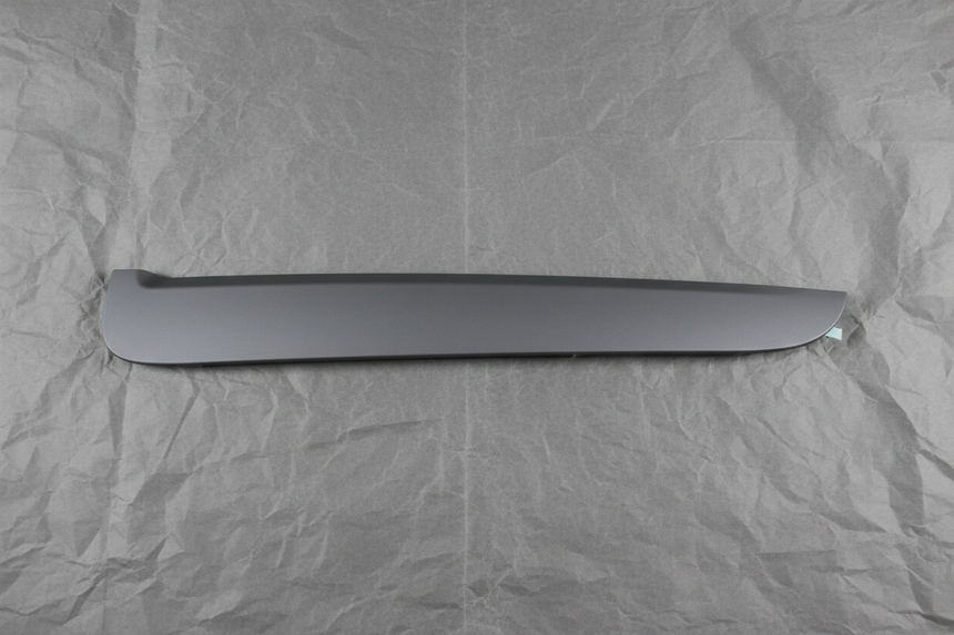 2016-2024 Nissan Titan XD Driver Side Rear Door Pillar Cover Black - Full View