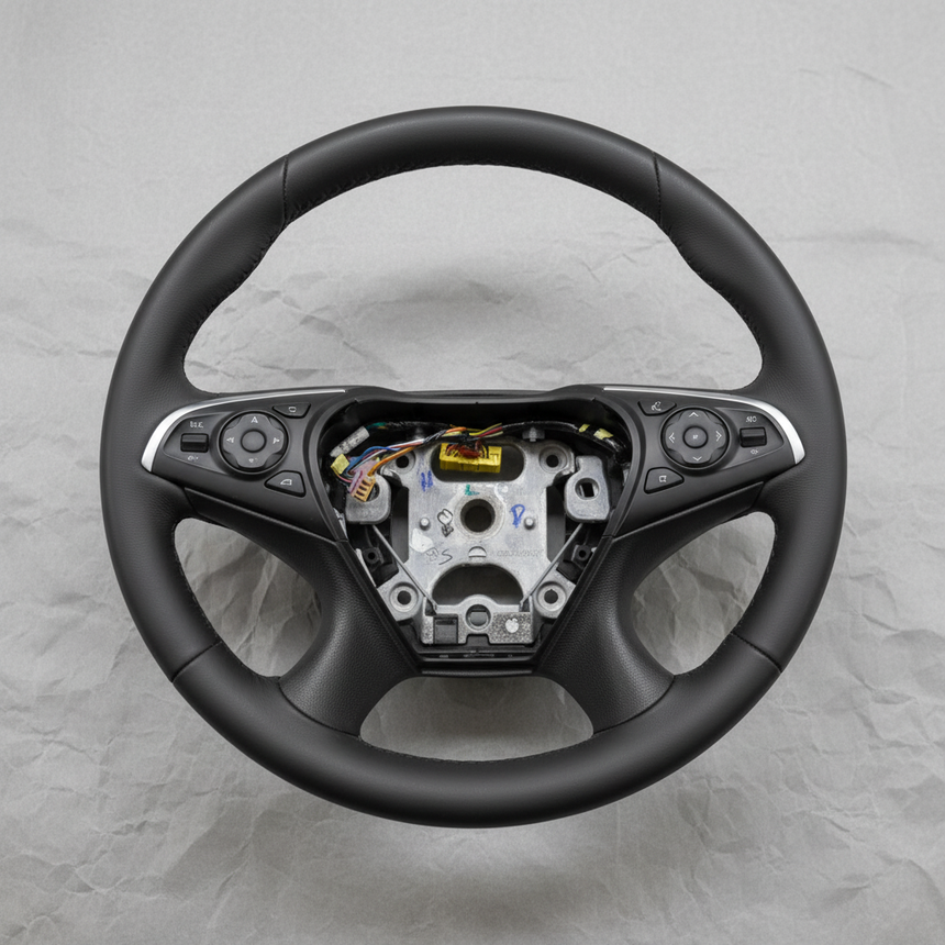 2018-2021 Buick Enclave 3.6L Steering Wheel Black Leather OEM