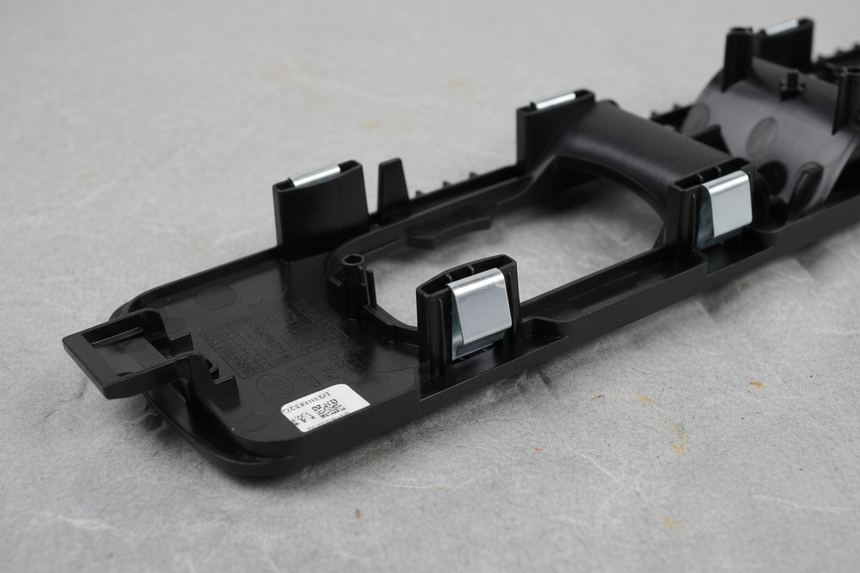 Front Driver Power Window Switch Housing - Bottom Detail Angle 2
