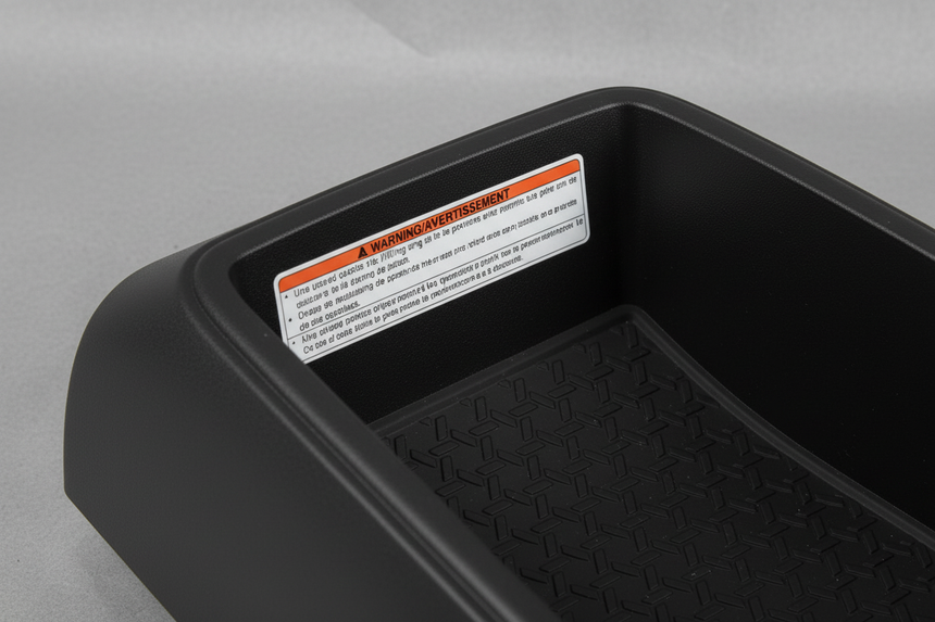 2023-2025 Nissan Ariya Front Center Console Storage Bin Black OEM
