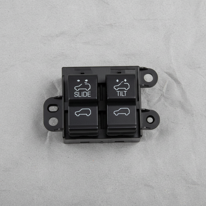 2014-2020 GM Sunroof Switch Black Carbon Metallic OEM - Middle Detail
