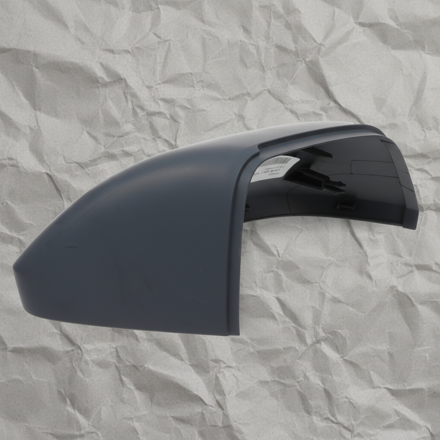 2018-2025 Volkswagen Atlas Atlas Cross Sport Passenger Sideview Mirror Cover Unpainted OEM - Middle Detail Angle 2