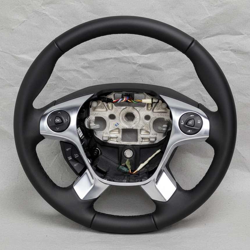 2015-2019 Transit-150 250 350 OEM Pumice Leather Steering Wheel W/O Nav W/O Lane Departure