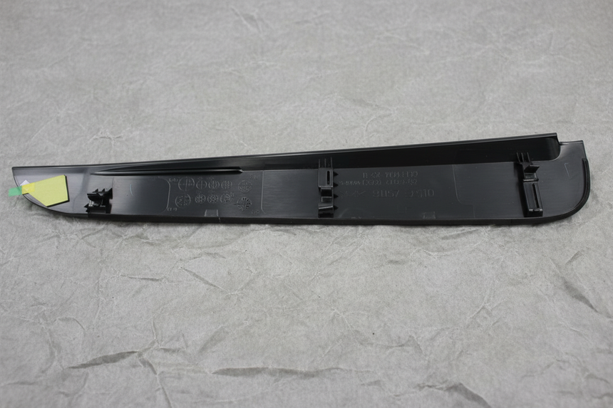 Driver Side Rear Door Pillar Cover Black - Bottom Detail Angle 2