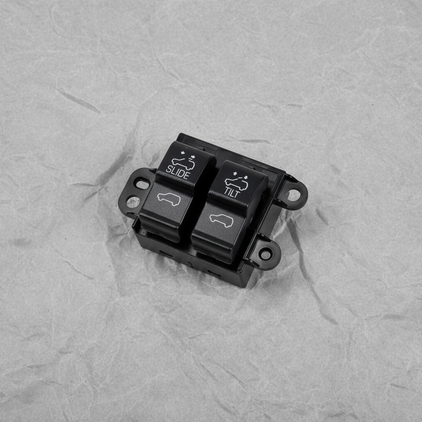 2014-2020 GM Sunroof Switch Black Carbon Metallic OEM - Full View