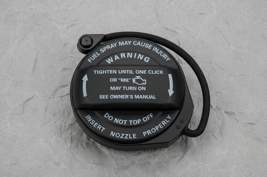 Quarter Turn Fuel Gas Tank Filler Cap - Middle Section Detail