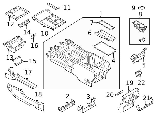 Genuine Ford Storage Box Mat ML3Z15045G34BC