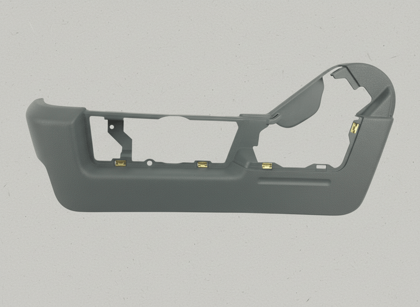 2011-2014 Ford F-150 Steel Gray Driver Side Seat Cushion Shield Genuine OEM