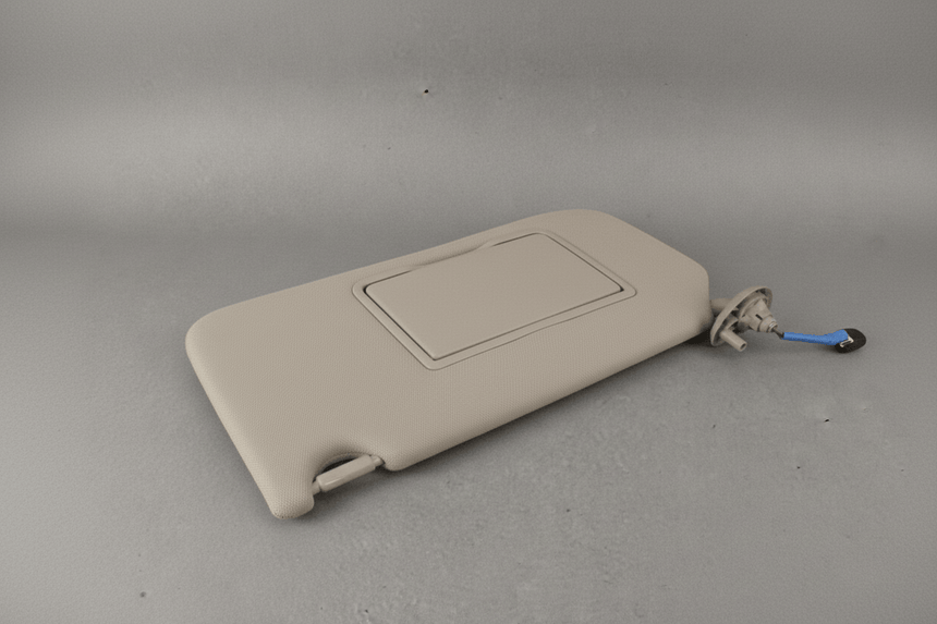 2013-2017 Honda Accord Driver Side Sunvisor Ivory OEM Sedan, No Sunroof,